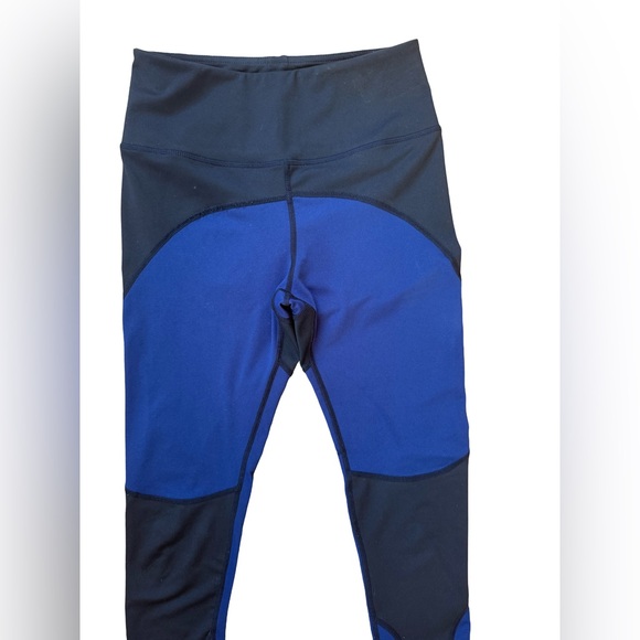 Navy Blue/Black Performance Leggings - Picture 2 of 8